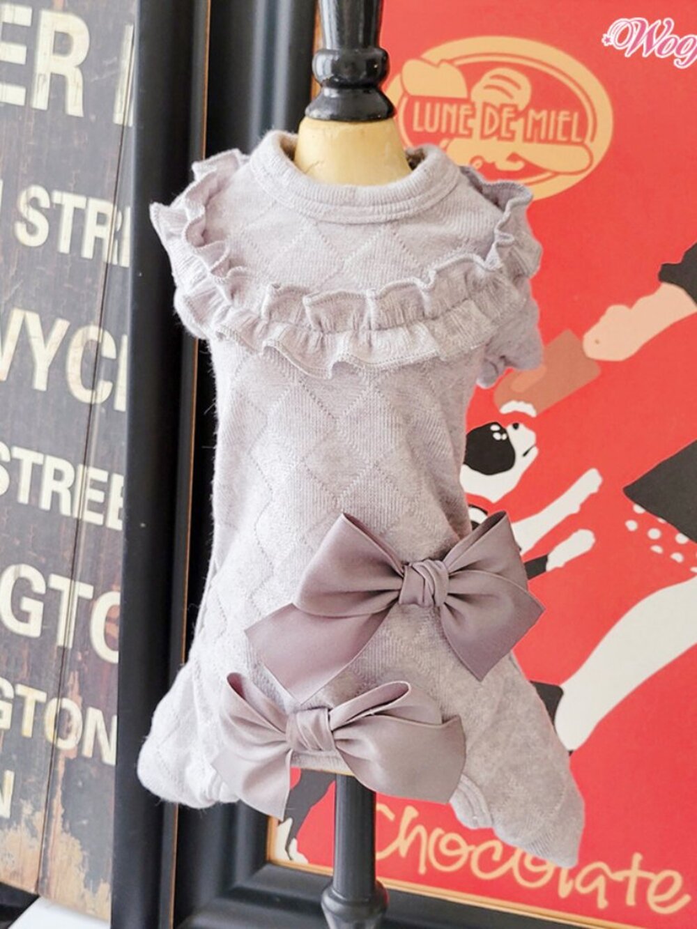 Sweet Dreams Doggie Pjs - Wooflink NWT!!  Size 1 Gray